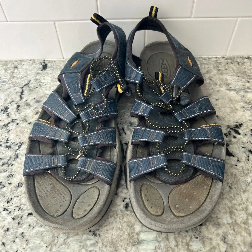 KEEN Men's Newport H2 Closed Toe Water Sandals‎ 1001931 Size 13 Blue Gray
